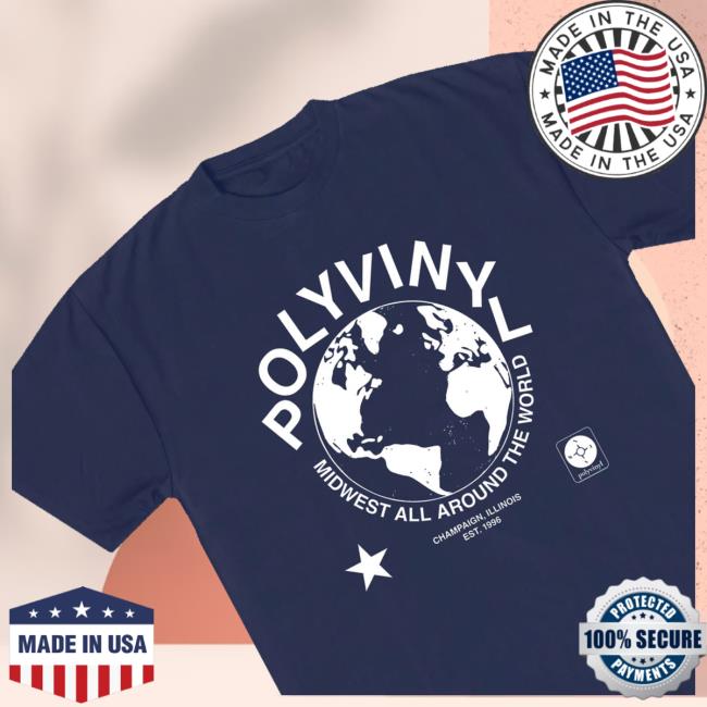 Polyvinyl Records Store Merch Midwest Worldwide T-Shirt 5 Polyvinyl Records Store Merch Midwest Worldwide T-Shirt