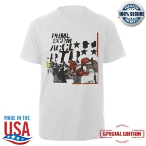 Primal Scream Merch Store Acclrtr White T-Shirt