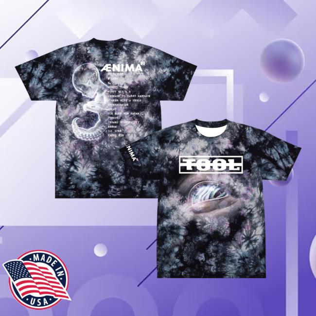 Tool Store Merch Aenima30 Tracklist Tie Dye Oversized Tee 5 Tool Store Merch Aenima30 Tracklist Tie Dye Oversized Tee