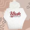 Utah Store Merch Utah Ice Out Hooded Sweatshirt White