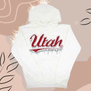 Utah Store Merch Utah Ice Out Hooded Sweatshirt White