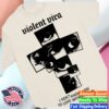 Violent Vira Store Merch Eye Cross Natural T-Shirt