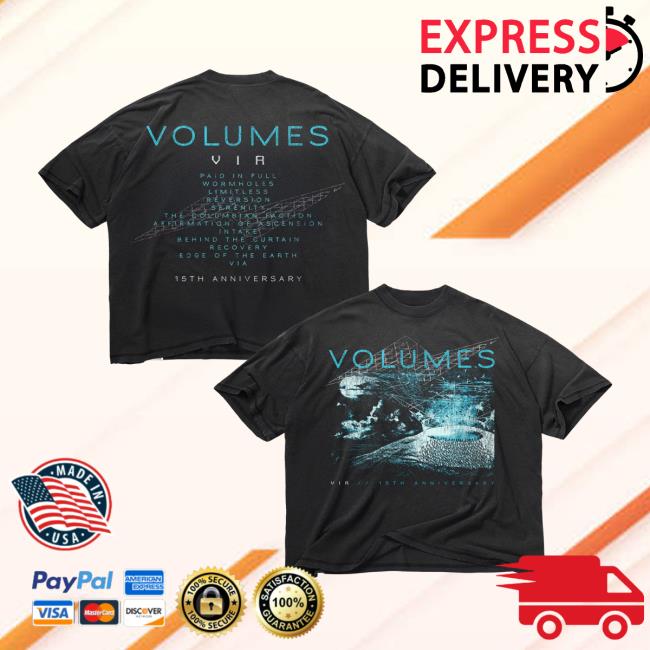 Volumes Store Merch Tracklist Tee 5 Volumes Store Merch Tracklist Tee