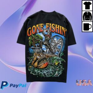 Warren Lotas Store Merch Gone Fishing T-Shirt