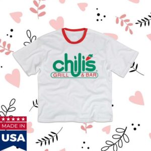 Welcome To Chili's Store Merch Varsity Jersey White