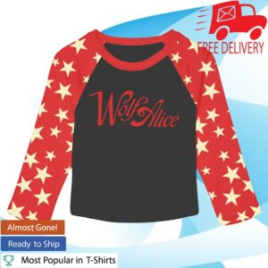 Wolf Alice Merch Store Star Raglan Baby Tee