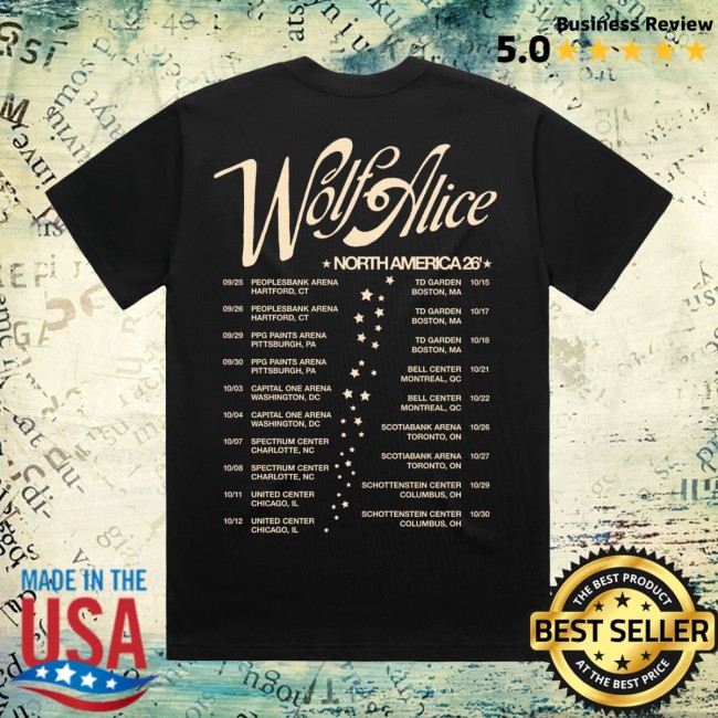 Wolf Alice Store Merch Wolf Alice Olivia Rodrigo 2026 Unraveled Tour T-Shirt 4 Wolf Alice Store Merch Wolf Alice Olivia Rodrigo 2026 Unraveled Tour T-Shirt